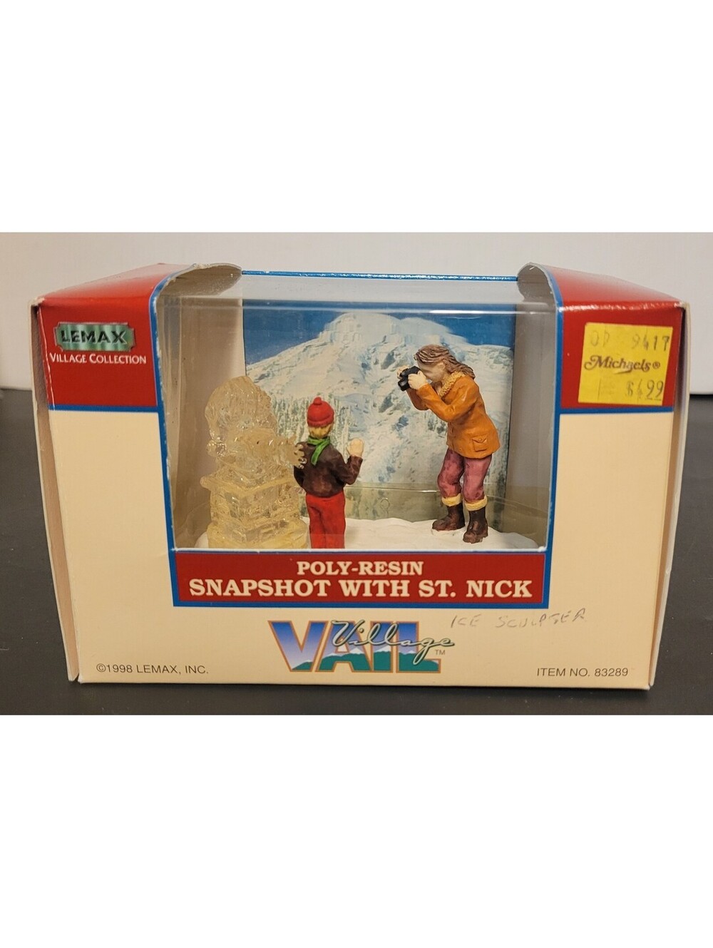 Vtg 1998 Lemax Vail Village Snap Shot With St. Nick #83289